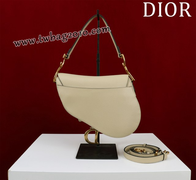 Dior专柜新款迪奥高仿原单长肩带大小号牛皮马鞍包手拎斜挎包 djfk1817